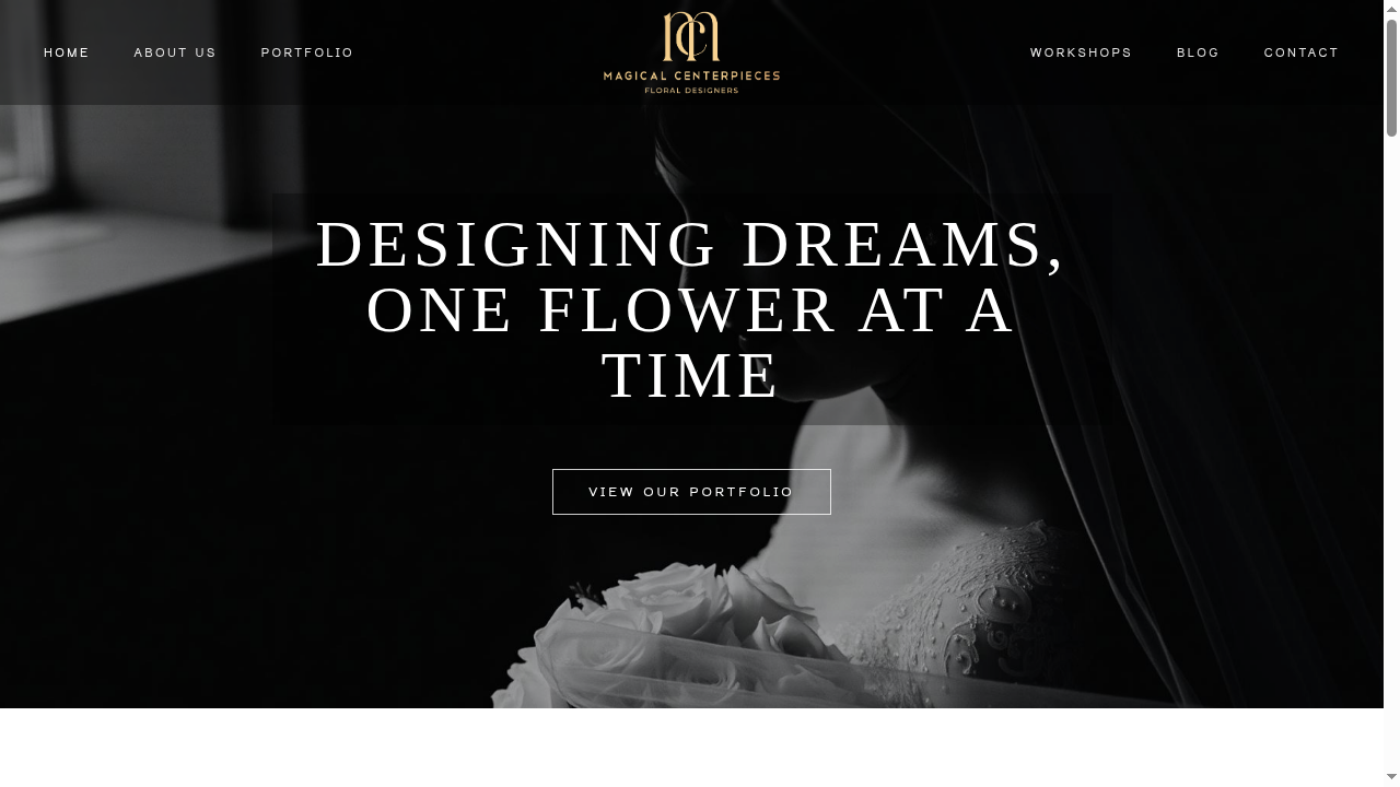 Magical Centerpieces website preview