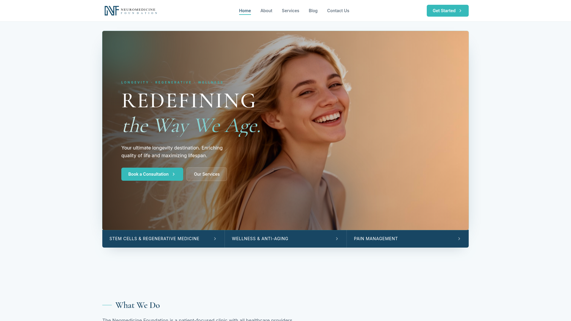 NEUROMEDICINE FOUNDATION website preview